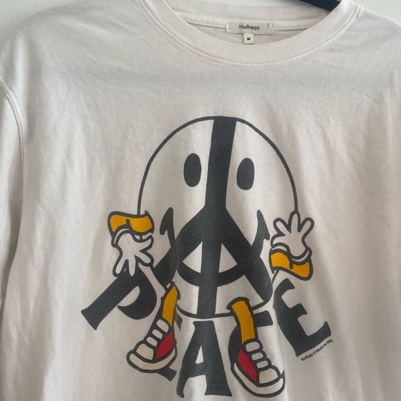 RARE Madhappy Peace Tshirt size medium - Picture 3 of 4